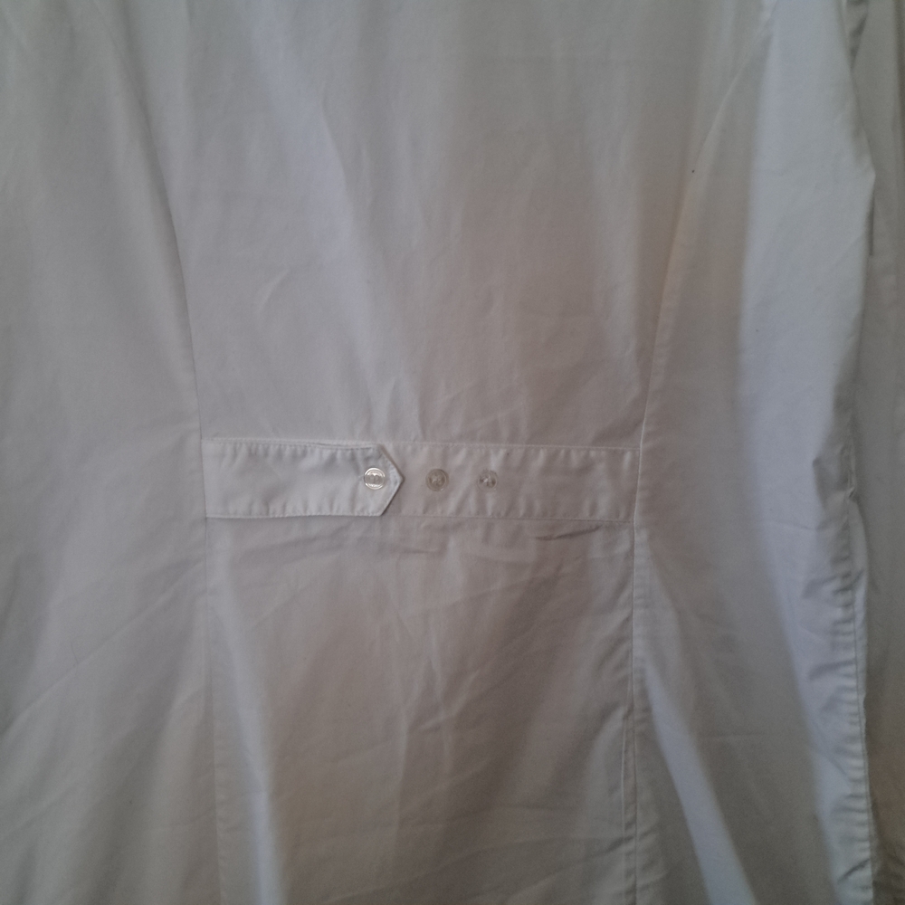 Adrienne Vittadini Elegant White Tunic Blouse - Picture 6 of 8